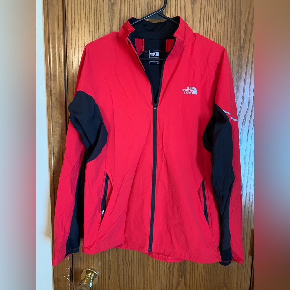 The North Face Red and Black Lightweight Jacket